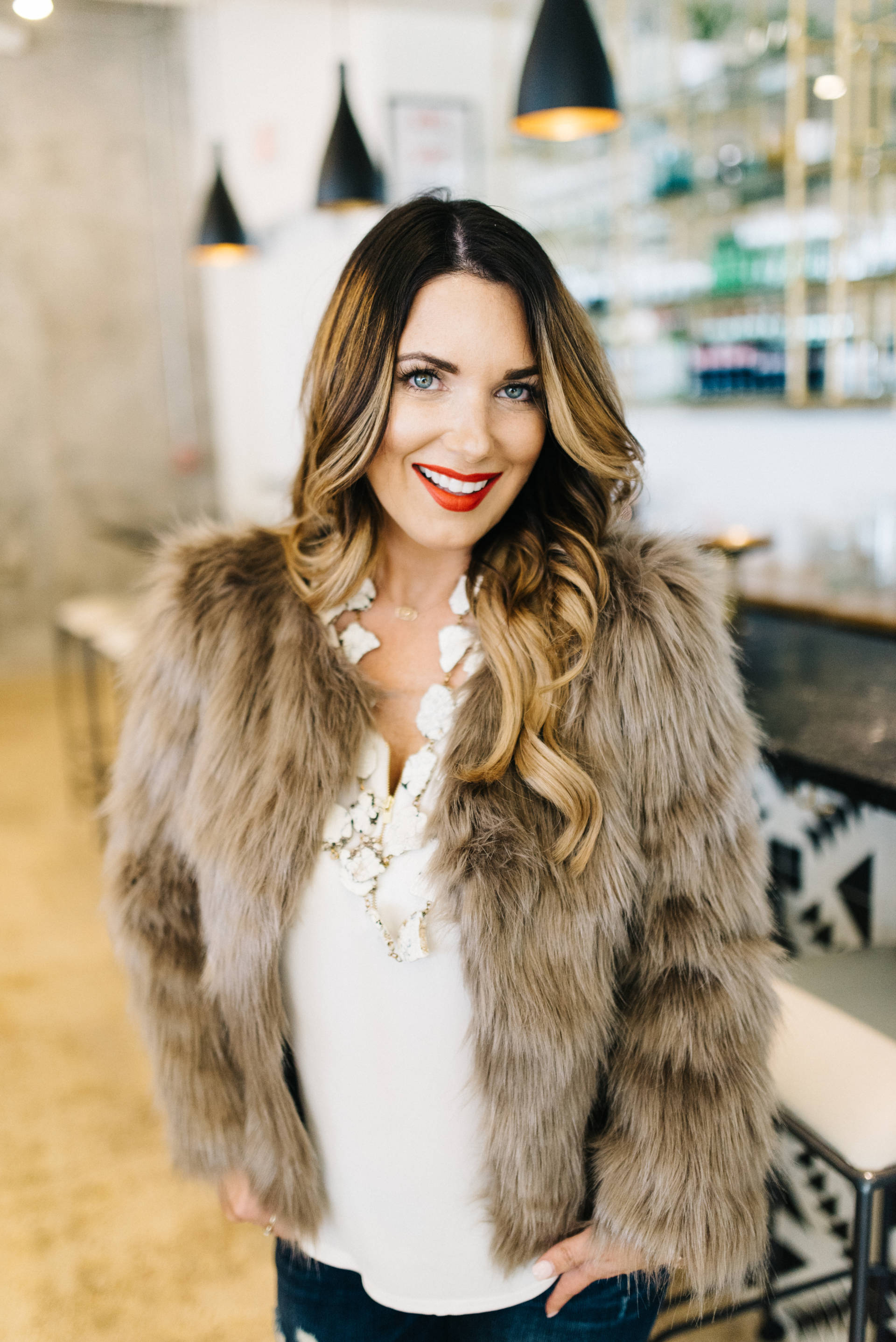 how to style a fur coat with Chicwish + date night ideas