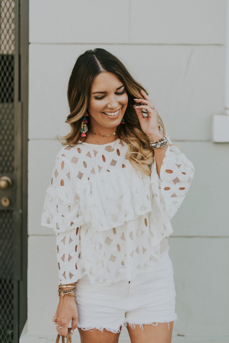 Ruffles tops for under $20. Read more to see all of my favorites that are budget friendly.