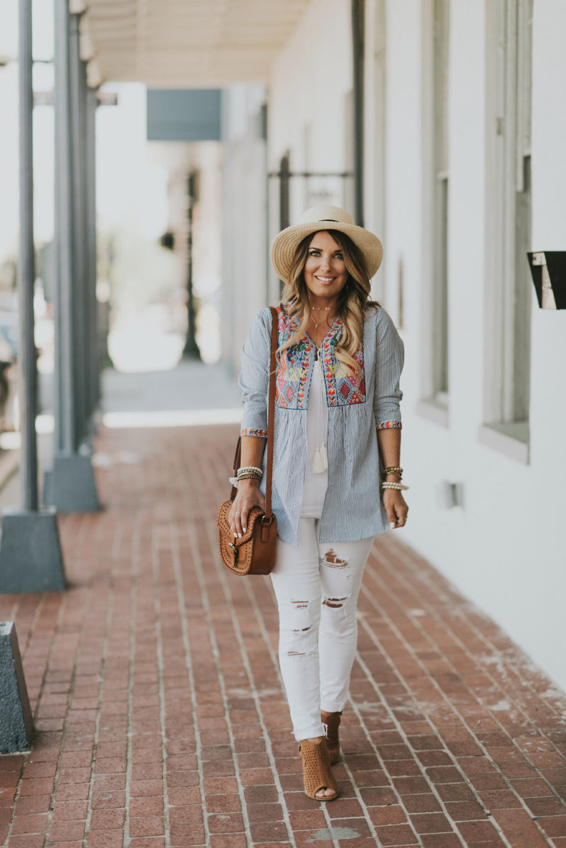 Sharing some must have embroidery tops to add to your summer wardrobe. The details are just perfect. Read more to take a look at some of my favorites.