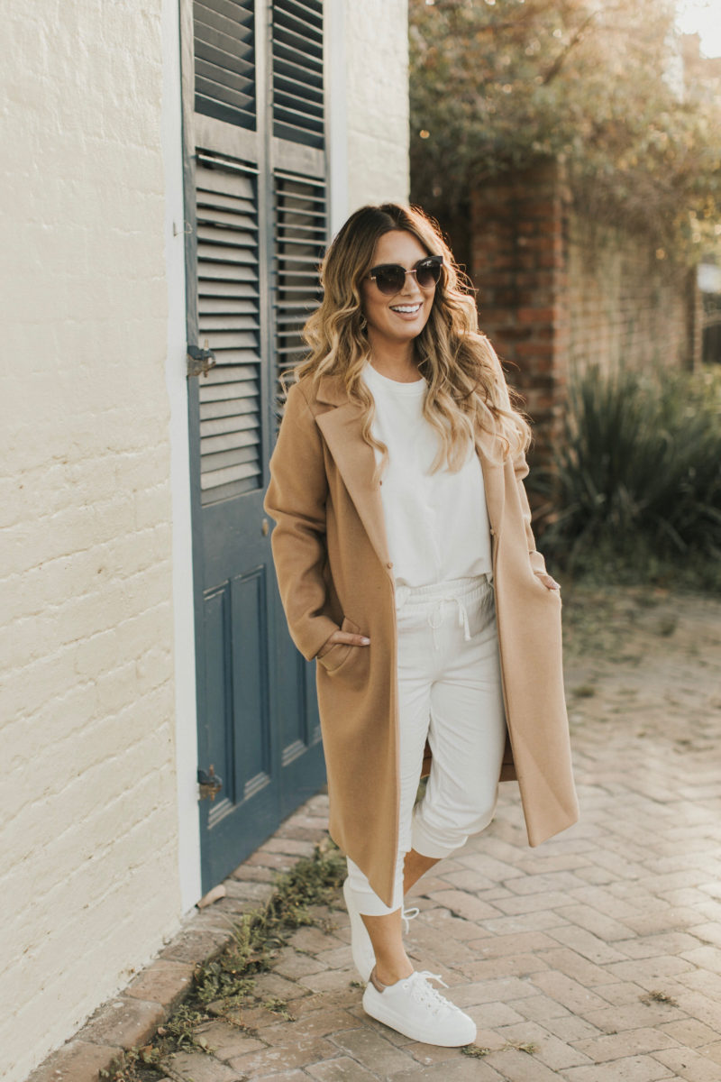KEEP THE CLASSICS AND TOSS THE REST. READ MORE ABOUT THIS CAMEL COAT AND TWO PIECE SET.