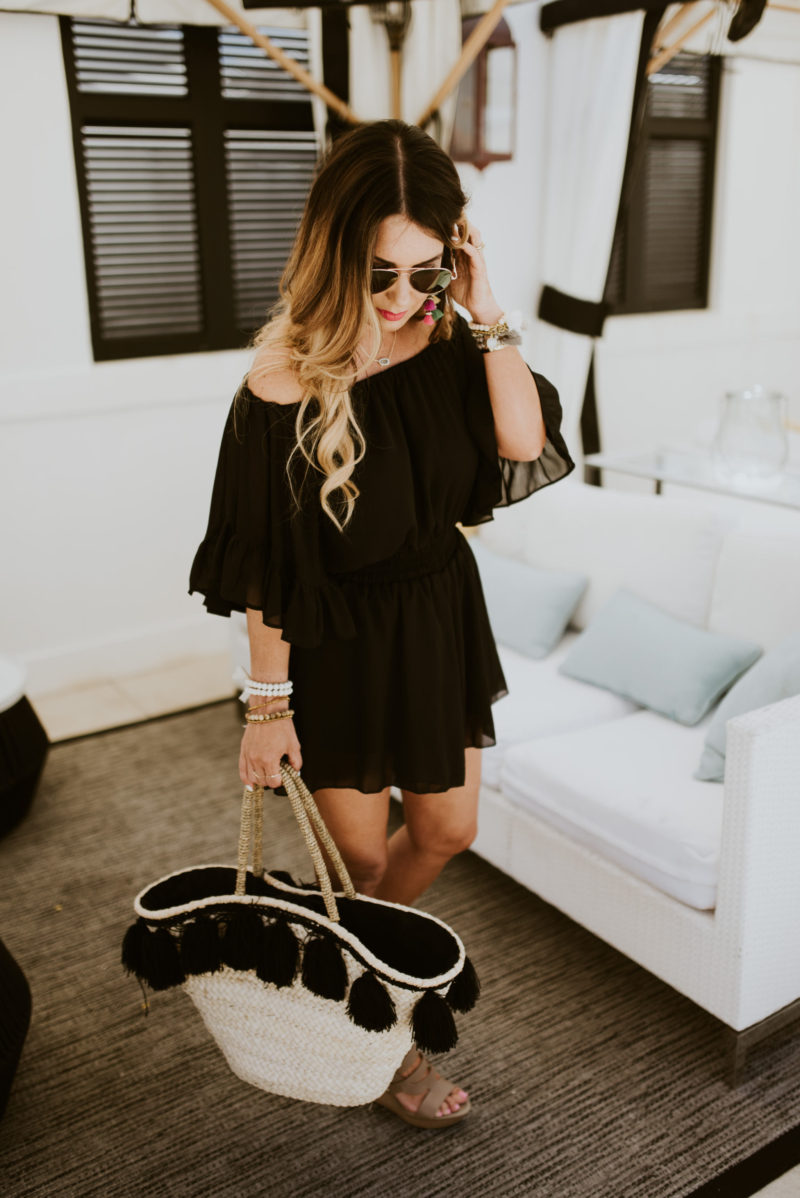 Rocked the perfect black romper while on vacation. Read more to find out all of the details about our visit to 30a