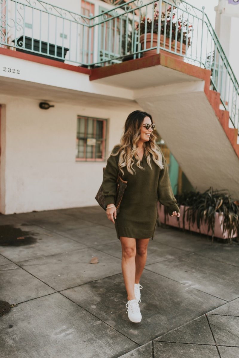 STAPLE PIECES THAT WILL CARRY YOU FROM WINTER INTO SPRING. PAIR SWEATER DRESSES AND TENNIS SHOES ON THOSE WARMER DAYS.