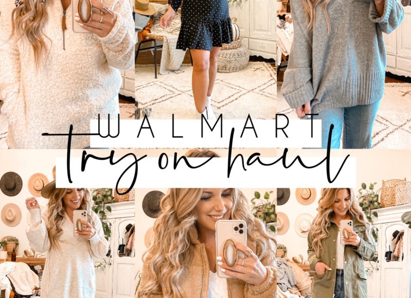 AFFORDABLE SWEATERS, SHERPA PULLOVERS, JEANS, JACKETS AND MORE- ALL UNDER $35!! SET OF HAIR TIES FOR ONLY $5!! FULL WALMART TRY-ON HAUL IS LIVE ON THE BLOG.