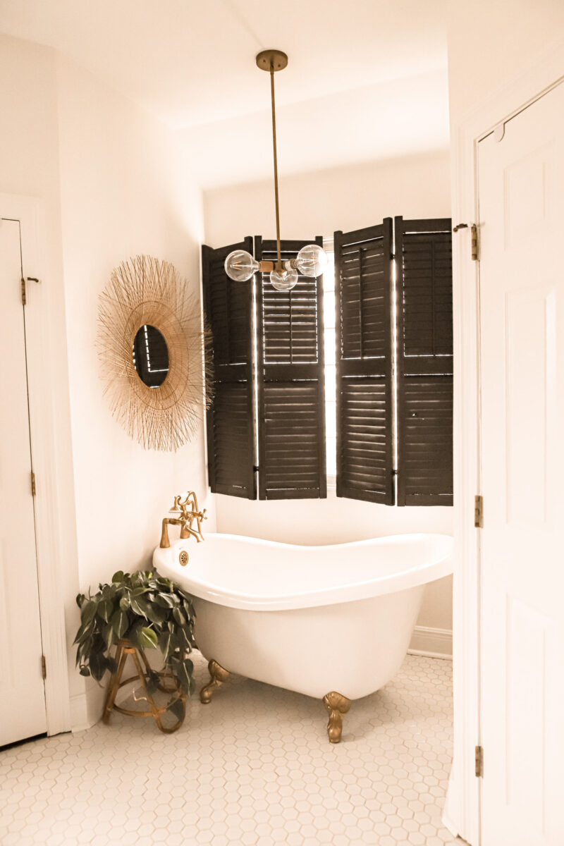 Transformed my master bathroom and ordered everything from Wayfair. New mosaic tile, subway tile, gold faucets, new vanity and more-- shop for all of these items online at Wayfair.