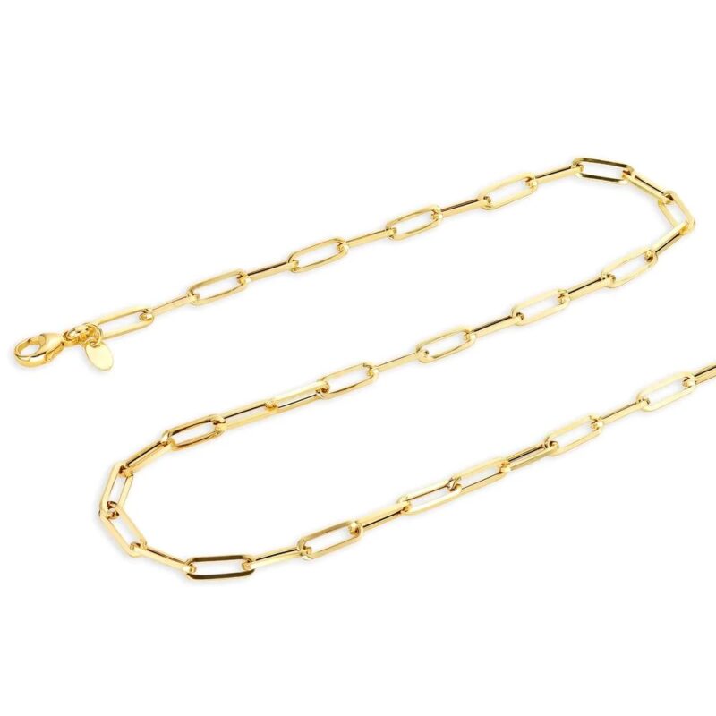 PAPERCLIP GOLD NECKLACE