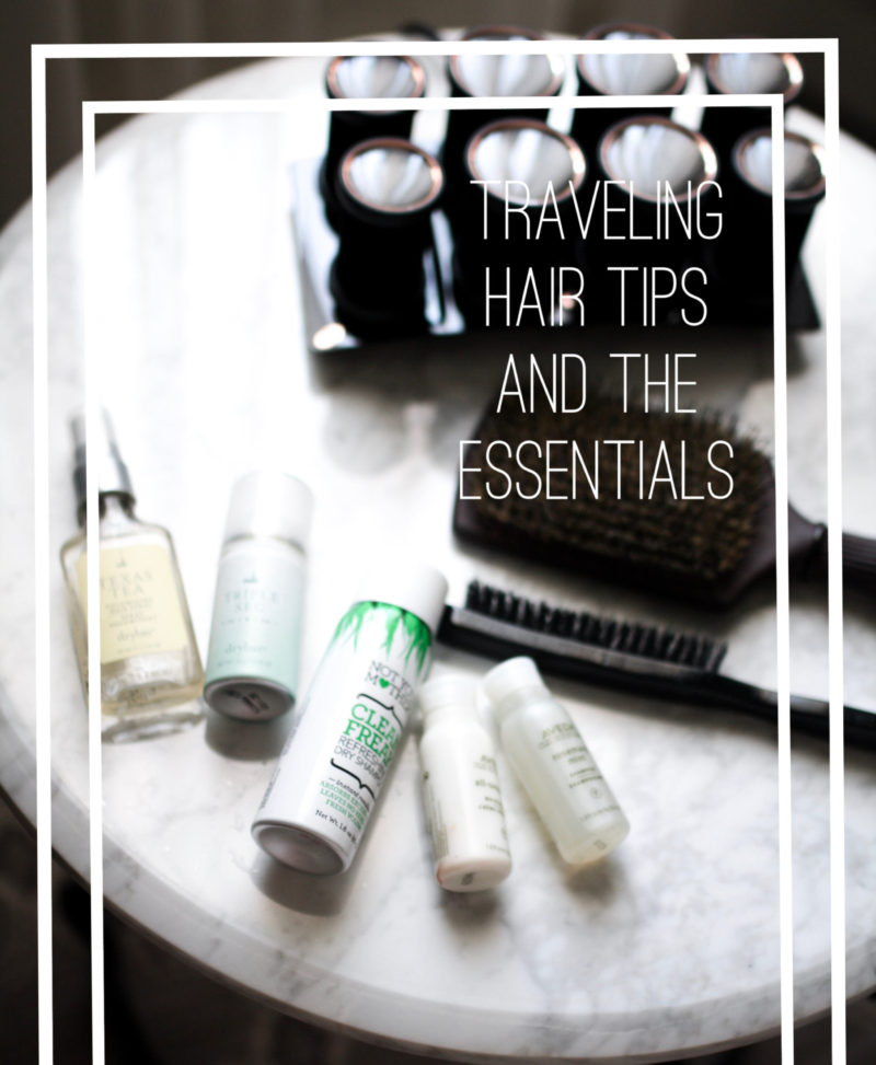 Hair tips and the essentials to cut time when traveling. Read more about the hair tools and products.