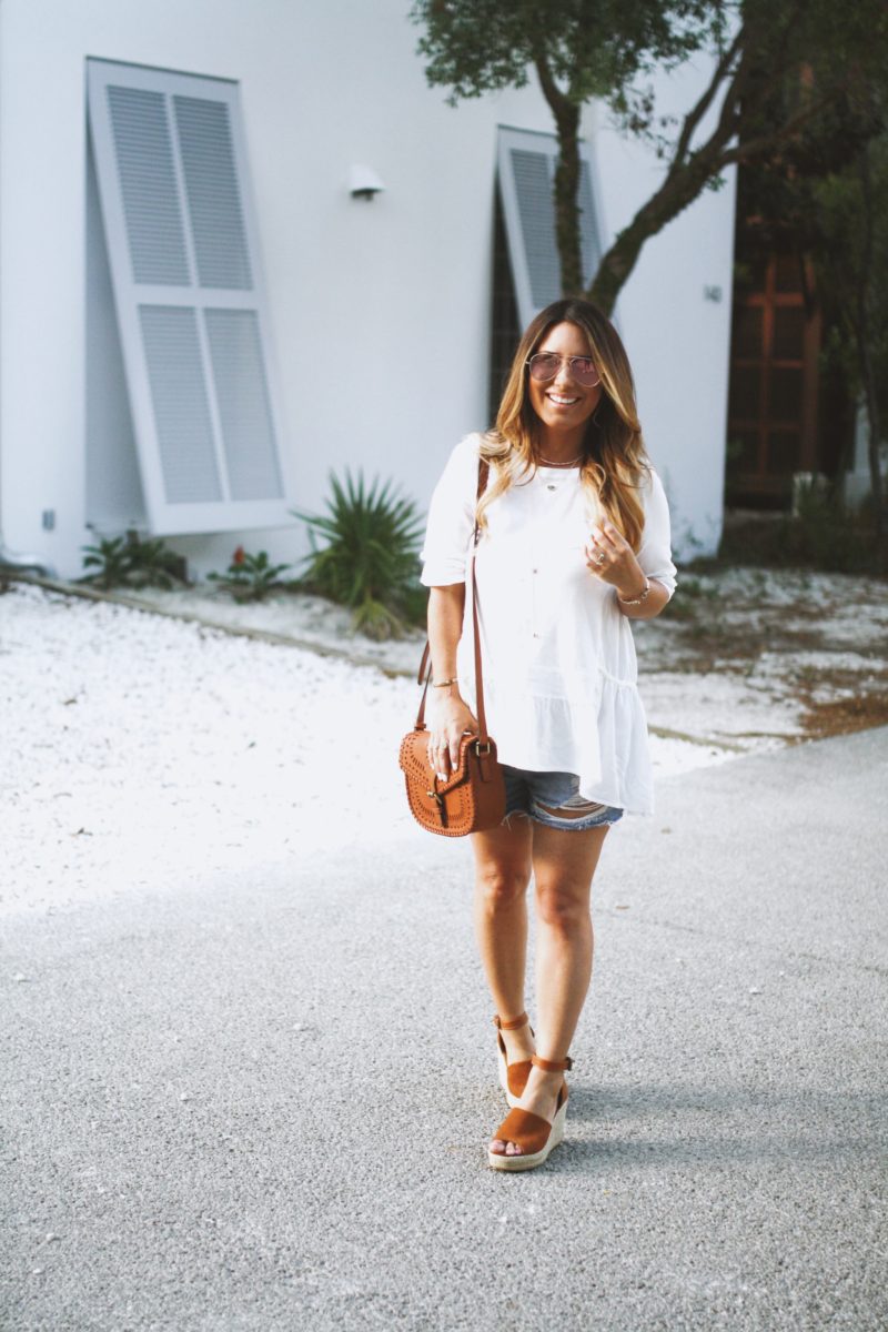 Can never go wrong with the basics. Rounded up my favorite white tops and denim shorts. Read more to check out my favorites.