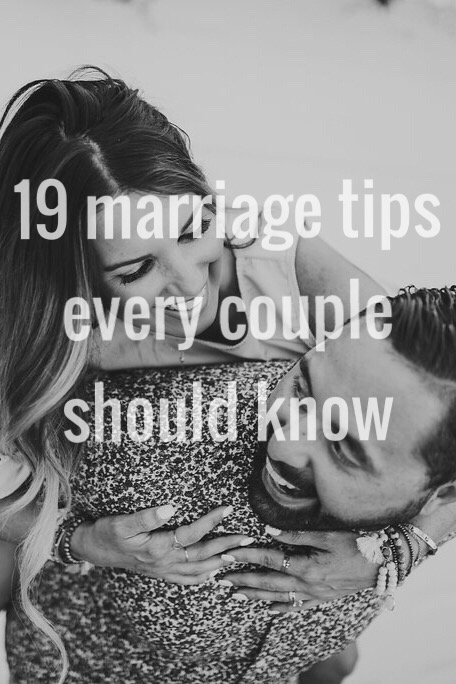 19 marriage tips for every couple. Read more to learn how to keep your marriage healthy and passionate!!
