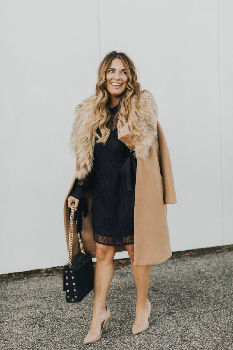 HOLIDAY PARTY OUTFIT OPTIONS. READ MORE TO FIND LACE DRESSES AND FUR COATS.