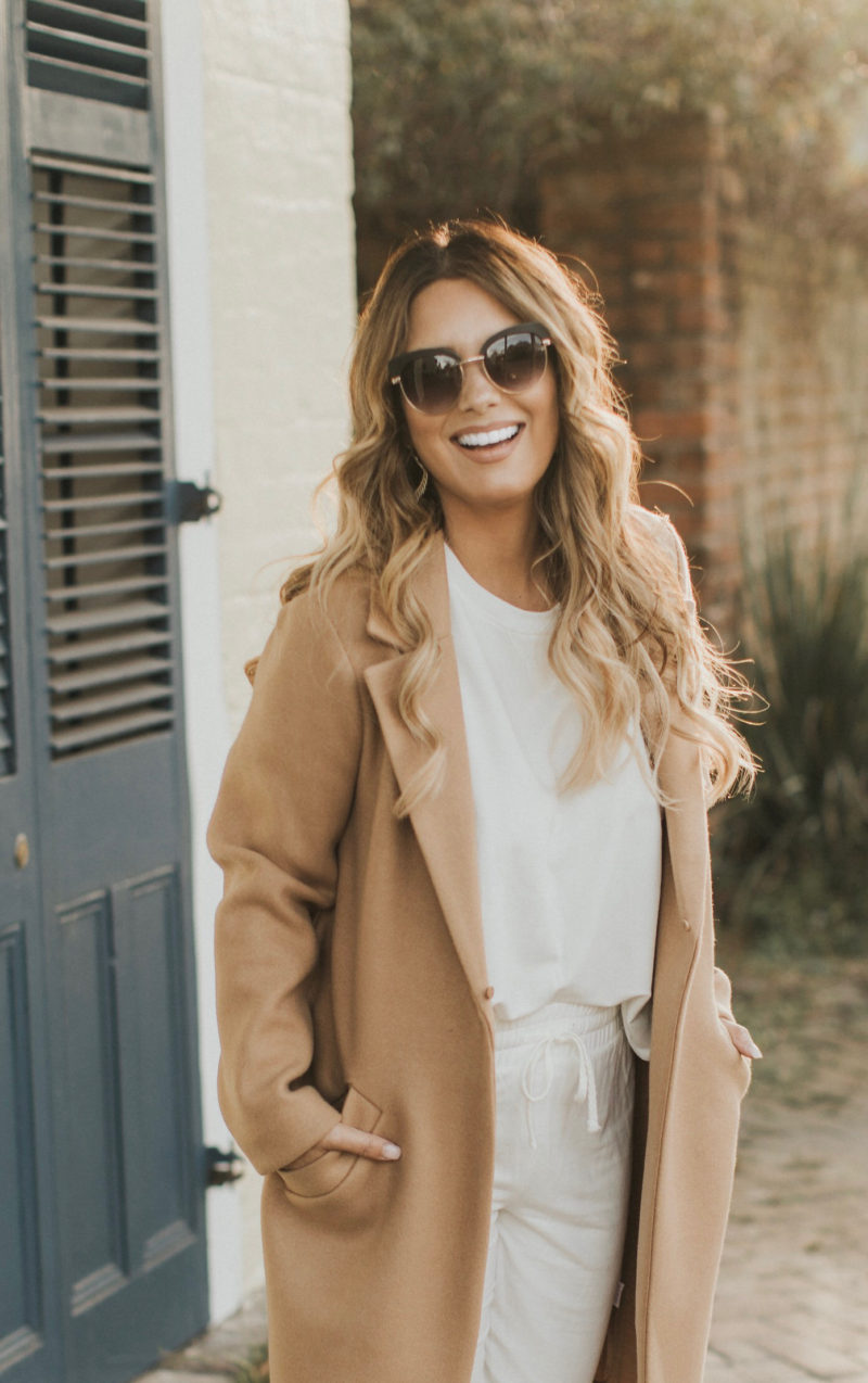 KEEP THE CLASSICS AND TOSS THE REST. READ MORE ABOUT THIS CAMEL COAT AND TWO PIECE SET.