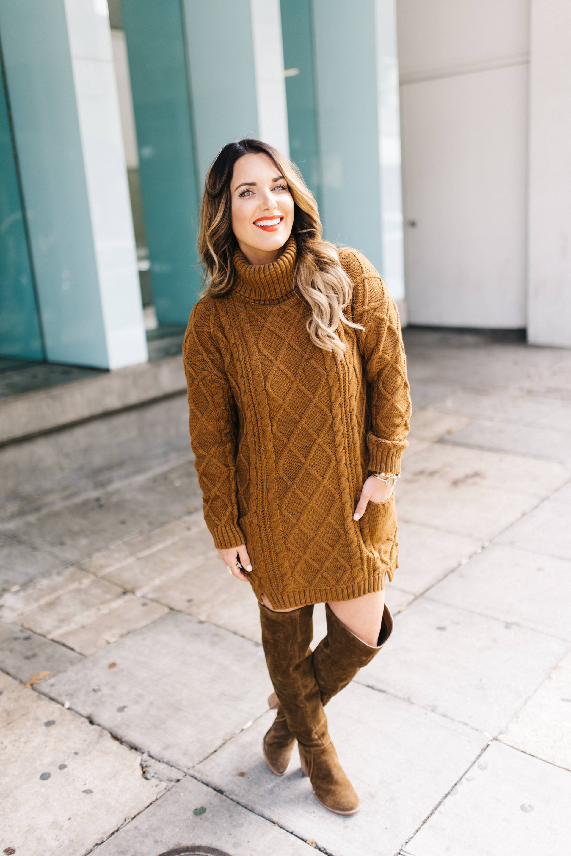 cable-knit sweater dress: a statement piece - Dashing Darlin'