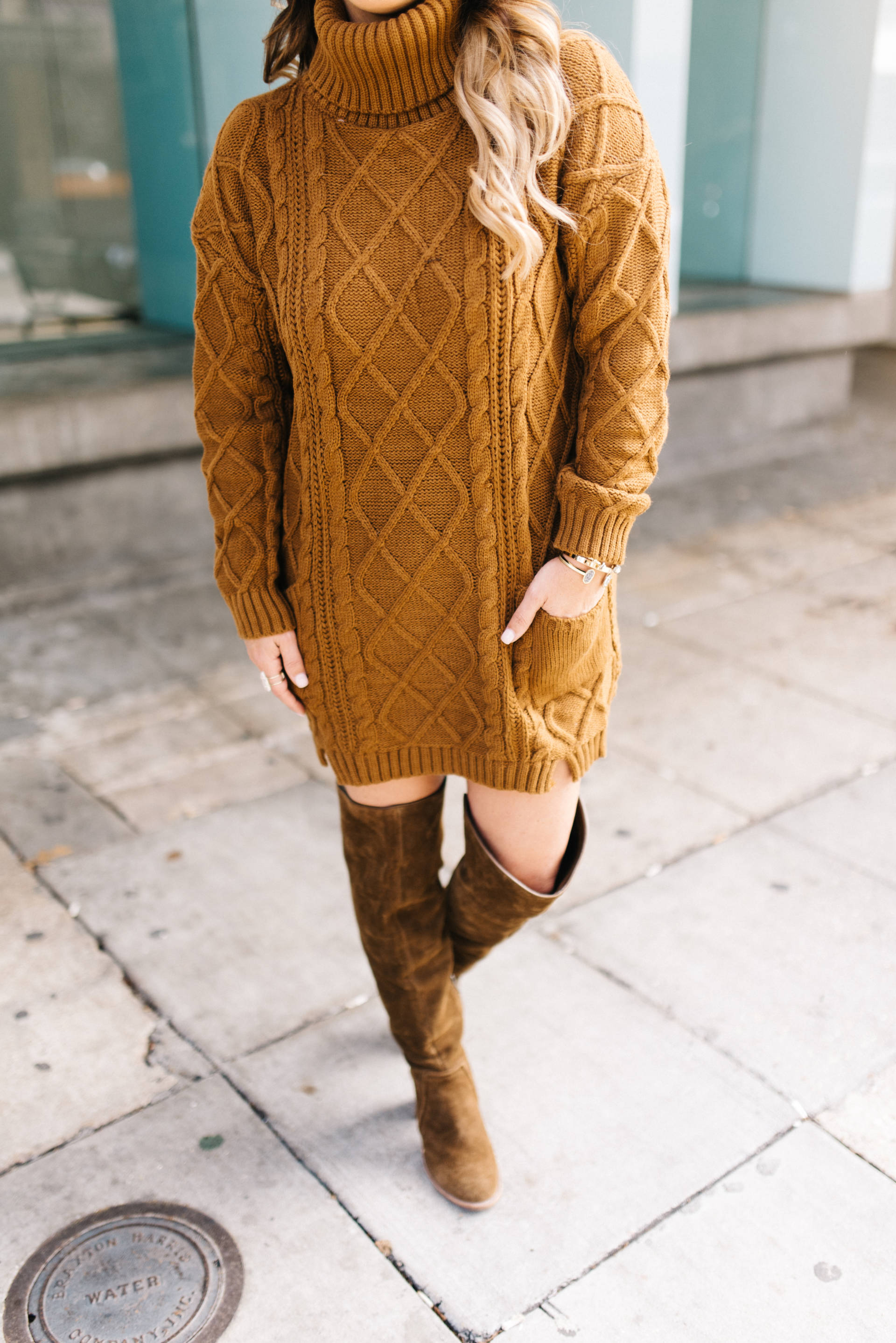 cable-knit sweater dress: a statement piece - Dashing Darlin'