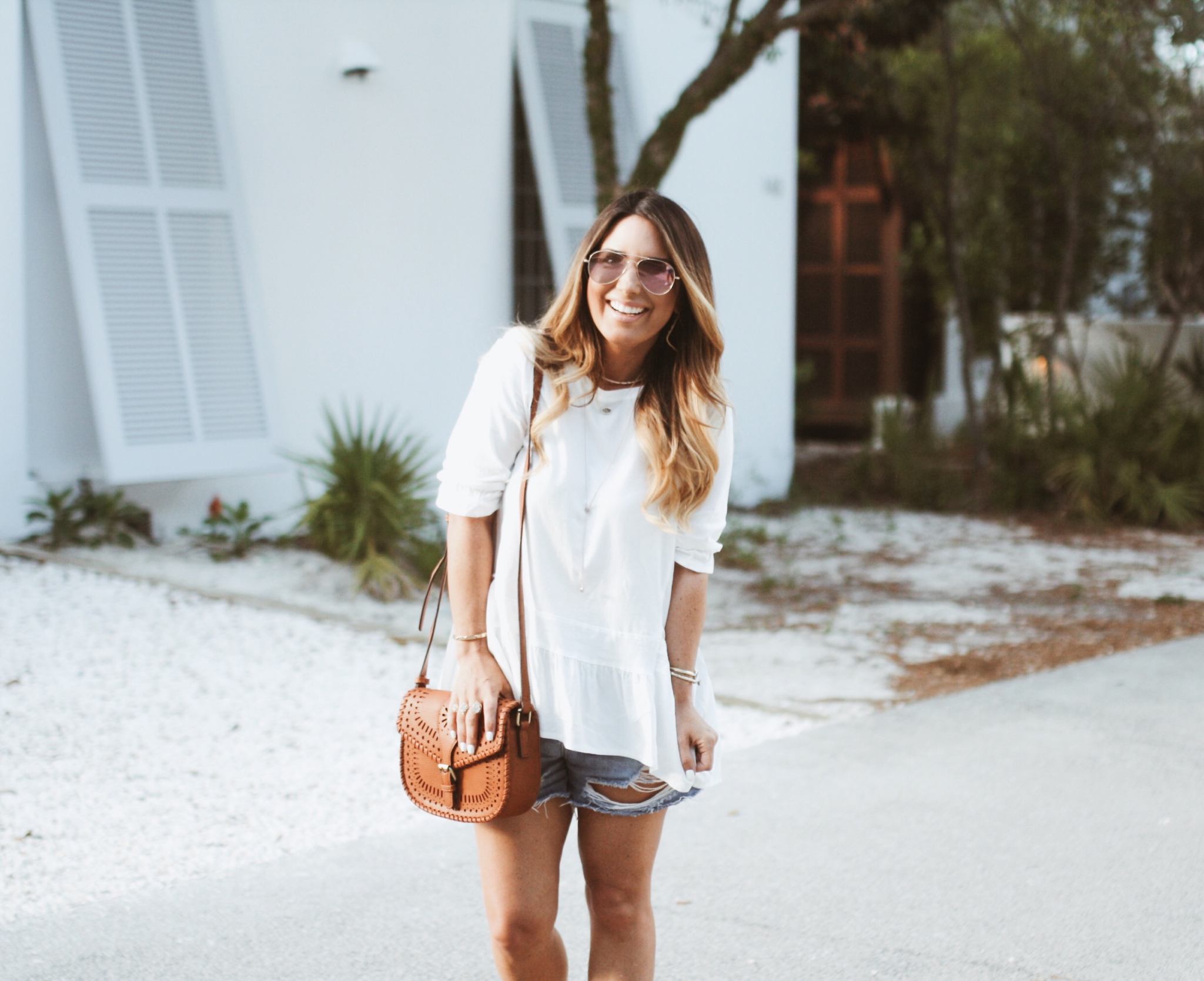 Can never go wrong with the basics. Rounded up my favorite white tops and denim shorts. Read more to check out my favorites.
