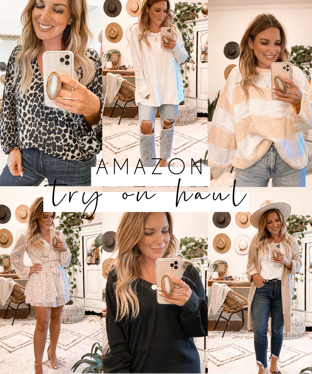 SHARING SOME OF MY LATEST AMAZON FALL FINDS. CHUNKY SWEATERS, CARDIGANS, AND TOPS THAT ARE ALL BUDGET FRIENDLY AND TRENDY.