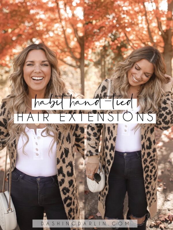 I wanted to give you an update on my thoughts about my hand tied extensions. I have been having them for almost a year. MORE details about my habit hand tied extensions on the blog.