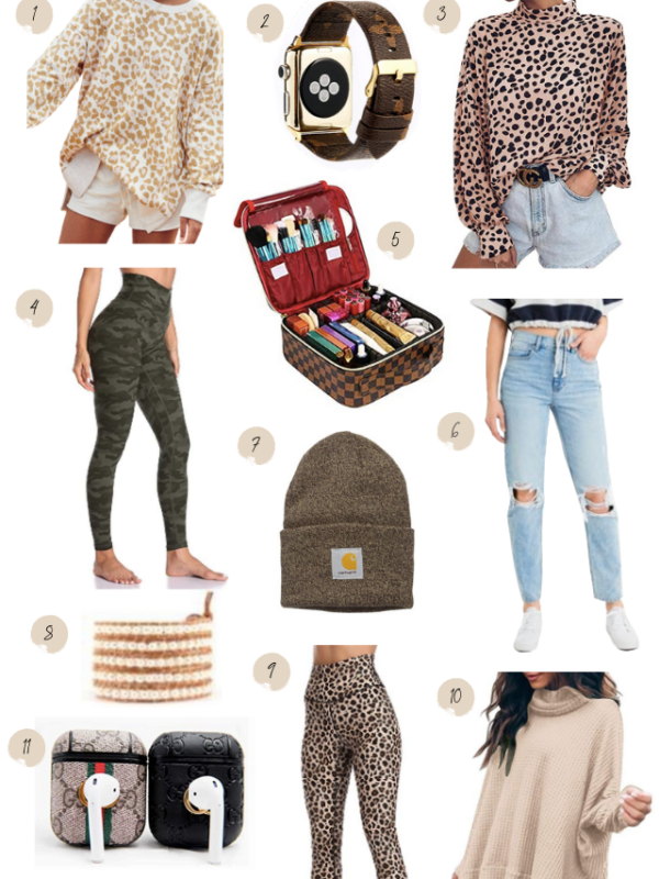 ROUNDED UP THE TOP FAVORITES FOR THE WEEK- LEOPARD LEGGINGS, APPLE WATCH BAND, AIRPOD CASE AND MORE!!