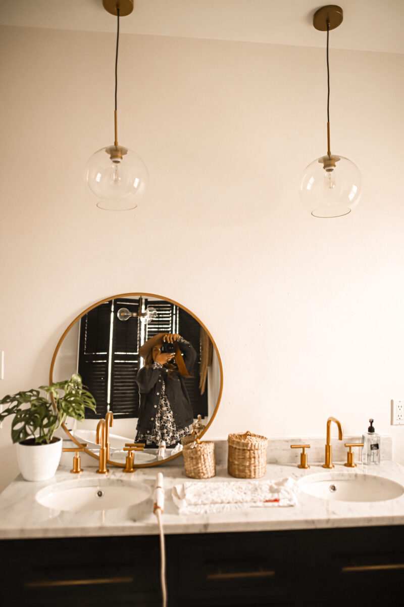 Transformed my master bathroom and ordered everything from Wayfair. New mosaic tile, subway tile, gold faucets, new vanity and more-- shop for all of these items online at Wayfair. 