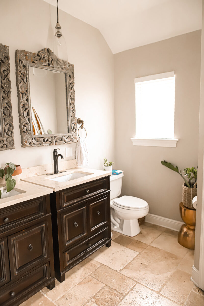 Transformed my master bathroom and ordered everything from Wayfair. New mosaic tile, subway tile, gold faucets, new vanity and more-- shop for all of these items online at Wayfair. 