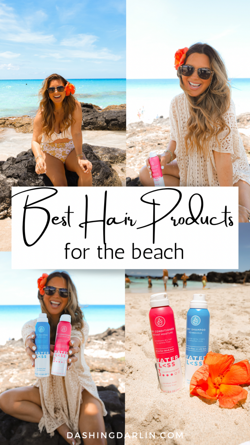 HOW TO MAINTAIN HAIR WHILE AT THE BEACH?!! SHARING MY FAVORITE HAIR PRODUCTS TO PACK WHEN TRAVELING. BEST DRY SHAMPOO + DRY CONDITIONER 