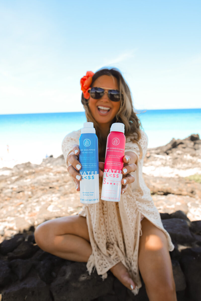 HOW TO MAINTAIN HAIR WHILE AT THE BEACH?!! SHARING MY FAVORITE HAIR PRODUCTS TO PACK WHEN TRAVELING. BEST DRY SHAMPOO + DRY CONDITIONER